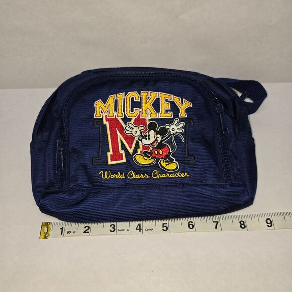 VTG Walt Disney World Embroidered Mickey World Class Character Fanny/Belt Bag - Picture 1 of 8